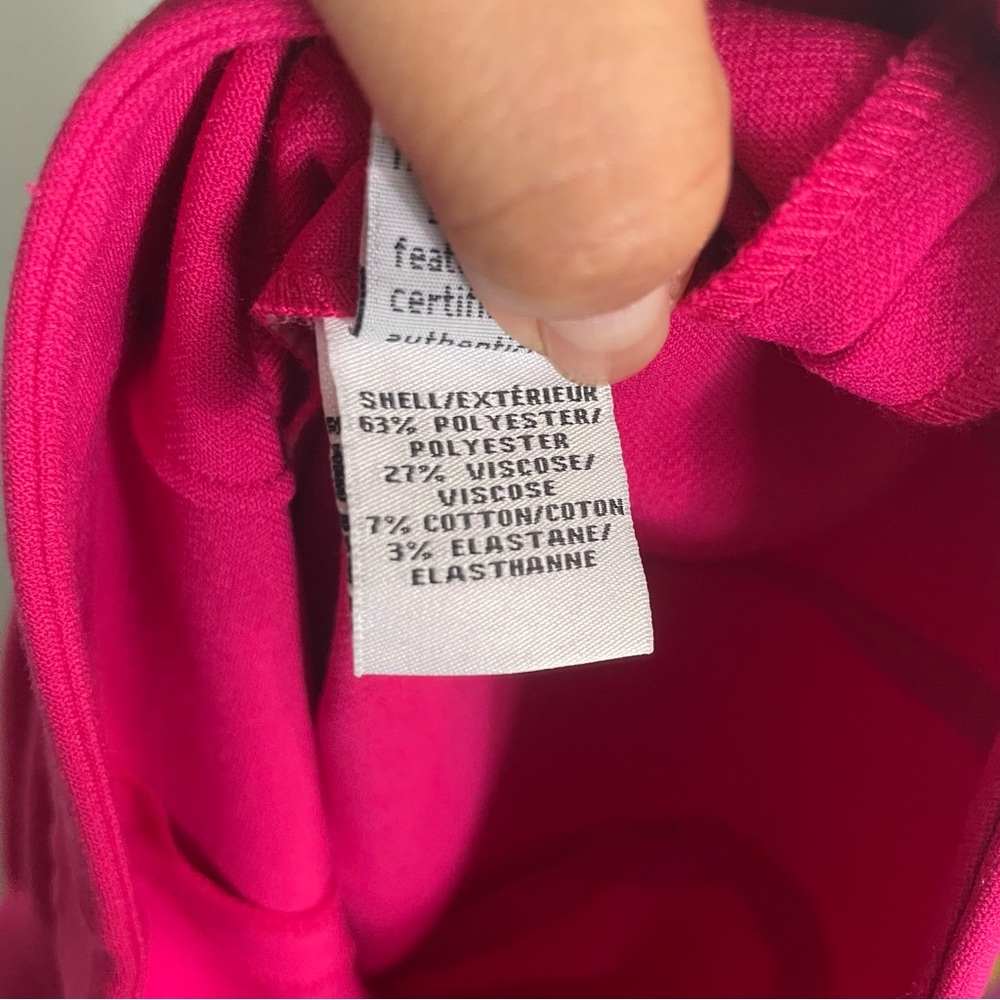 Diane Von Furstenberg Joan Wide Leg Pants Trouser Fuchsia Pink Flare Women Sz 6 - Picture 11 of 11